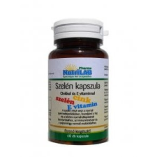 Nutrilab Szelén cinkkel kapszula - 60db vitamin és táplálékkiegészítő