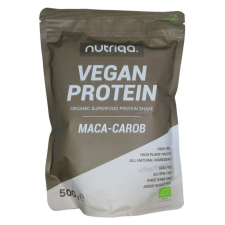 Nutriqa bio maca-carob vegán protein mix 500g vitamin és táplálékkiegészítő