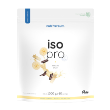 Nutriversum Iso Pro - Tejsavófehérje Izolátum (1000 g, Banán Split) vitamin és táplálékkiegészítő