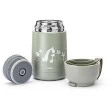 Nuvita Termosz szilikon fogantyúval, Sage Green, 620 ml (5350555039709) termosz