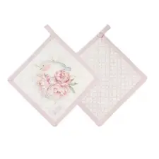 Nuvole di Stoffa Edényalátét 18x18cm Fiorira - rózsa madárral konyhai eszköz