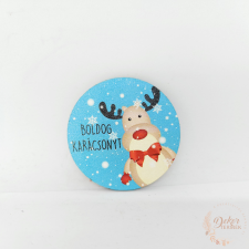 Nyakkendős szarvas - kör alakú tábla dekorációs kellék