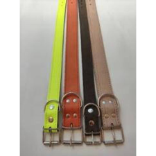 Nyakörv (bőr, bélelt) kutyák részére (több féle színben) 15mm/40cm nyakörv, póráz, hám kutyáknak