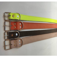  Nyakörv (bőr, bélelt) kutyák részére (több féle színben) 25mm/50cm nyakörv, póráz, hám kutyáknak