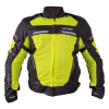  Nyári motoros kabát  W-TEC Saigair Fluo Sárga-Fekete XXL bővített