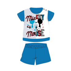  Nyári rövid ujjú pamut baba pizsama - Disney Mickey egér - középkék - 80