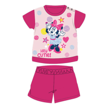 Nyári rövid ujjú pamut baba pizsama - Disney Minnie egér - csillagos - pink - 86 gyerek hálóing, pizsama