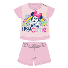  Nyári rövid ujjú pamut baba pizsama - Disney Minnie egér - világosrózsaszín - 86