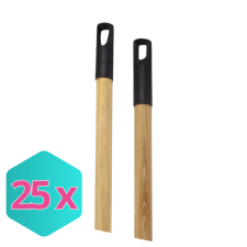 Nyél fa 120cm, Natúr, műanyag végekkel, csavarós KARTON - 10 db takarító és háztartási eszköz