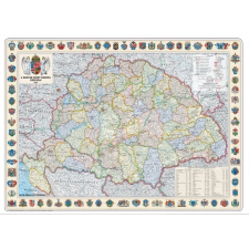 Nyír Karta Szent korona országai falitérkép 1914 Nyír-Karta 126x86 térkép