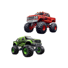 Nyomtatott dekorkarton - Monster truck 2db/csomag autópálya és játékautó