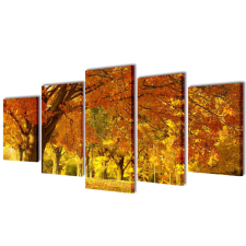 Nyomtatott vászon falikép szett juharfa 200 x 100 cm grafika, keretezett kép