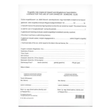 Nyomtatvány engedély más tulajdonát képező gépkocsi használatára nyomtatvány