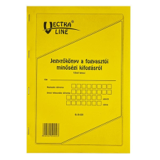 Nyomtatvány jegyzőkönyv a fogyasztói minőségi kifogásról VECTRA-LINE A/4 25x3 álló nyomtatvány