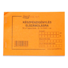  Nyomtatvány készpénzigénylés elszámolásra nyomtatvány