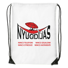 Nyugdíjas - Sport táska fehér tornazsák