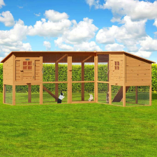  Nyúlól kisállat ketrec szabadon futó legeltető területtel 2 zárt fészekkel 991889 ketrec, szállítóbox rágcsálóknak