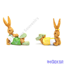  Nyuszi hasaló figura 5cm dekorációs kellék