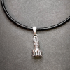 Nyuszi medál bőr lánccal