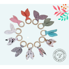  Nyuszifüles rágóka - Duplagéz - dirty menta mosható pelenka