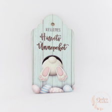  Nyuszipopós fa tábla dekorációs kellék
