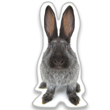  Nyuszis formapárna, díszpárna 22*36 cm lakástextília