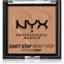 NYX Professional Makeup Can't Stop Won't Stop Mattifying Powder mattító púder árnyalat 07 Caramel 6 g smink alapozó