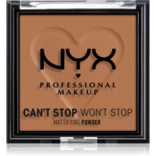 NYX Professional Makeup Can't Stop Won't Stop Mattifying Powder mattító púder árnyalat 08 Mocha 6 g smink alapozó