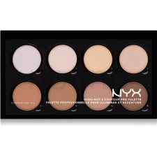 NYX Professional Makeup Highlight & Contour kontúrozó és élénkítő paletta smink alapozó