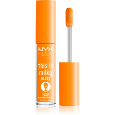 NYX Professional Makeup This is Milky Gloss Milkshakes hidratáló ajakfény illatosított árnyalat 14 Mango Lassi 4 ml rúzs, szájfény