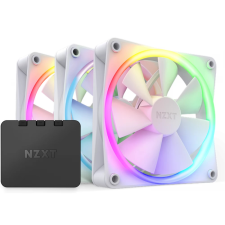 NZXT F120 RGB 3 darabos szett vezérlővel fehér hűtés