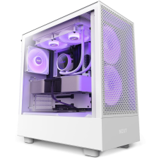 NZXT H5 Flow RGB Tempered Glass White számítógép ház