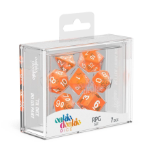 Oakie Doakie Dice RPG készlet áttetsző - narancssárga (7 darabos készlet) társasjáték