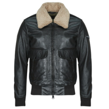 OAKWOOD Bőrkabátok GENNARO (removable collar) Fekete EU M férfi kabát, dzseki