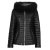 OAKWOOD Steppelt kabátok MANDY (raccoon fur) Fekete EU S