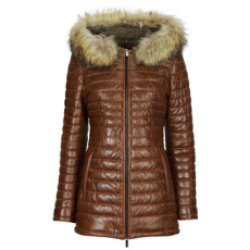 OAKWOOD Steppelt kabátok POPPING (removable raccoon fur) Barna EU M