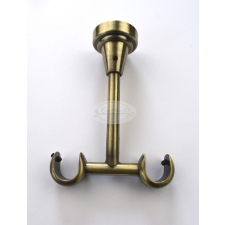  Óarany dupla plafontartó konzol 16 mm-es karnisrúdhoz karnis, függönyrúd