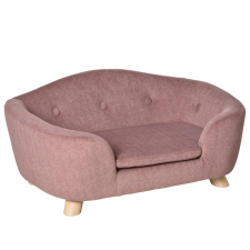 Oasom Kutyafekhely kisállat kanapé rózsaszín 70x47x30 cm luxus kutyaágy fekvőhely modern design szállítóbox, fekhely kutyáknak