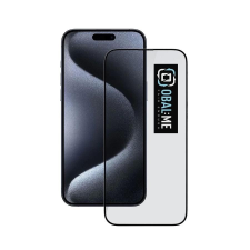 OBAL:ME 5D üveg kijelzővédő Apple iPhone 15 Pro készülékhez fekete mobiltelefon kellék