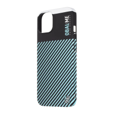 OBAL:ME OBAL:ME Flossy Stripes tok Apple iPhone 13 készülékhez fekete/égkék tok és táska