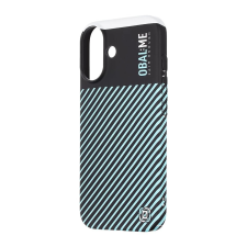 OBAL:ME OBAL:ME Flossy Stripes tok Apple iPhone 16 készülékhez fekete/égkék tok és táska