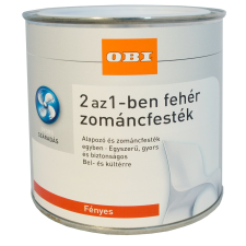 OBI 2 az 1-ben fehér lakk, vízzel higítható fehér fényes 750 ml lakk, faolaj