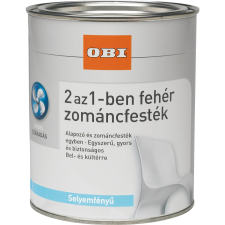 OBI 2 az 1-ben fehér lakk, vízzel higítható fehér selyemfényű, 2,5 l lakk, faolaj