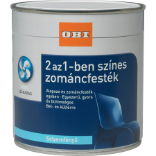 OBI 2 az 1-ben zománcfesték, vízzel hígítható selyemfényű, mogyoró 500 ml zománcfesték