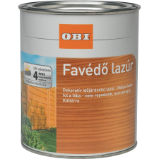 OBI favédő vékonylazúr, oldószeres, erdei fenyő, 750 ml favédőszer és lazúr