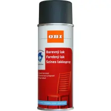 OBI lakkspray színes selyemfényű antracit 400 ml aeroszolos termék