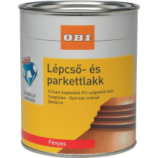 OBI lépcső- és parkettalakk, vízzel higítható átlátszó, fényes, 2,5 l lakk, faolaj