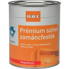 OBI Premium színes zománcfesték oldószeres agyagbarna, magasfényű, 375 ml zománcfesték