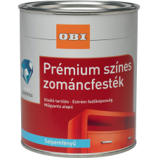 OBI Premium színes zománcfesték oldószeres ezüstszürke, selyemfényű, 375 ml zománcfesték