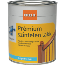 OBI Premium színtelen lakk, átlátszó, selyemmatt, 375 ml lakk, faolaj